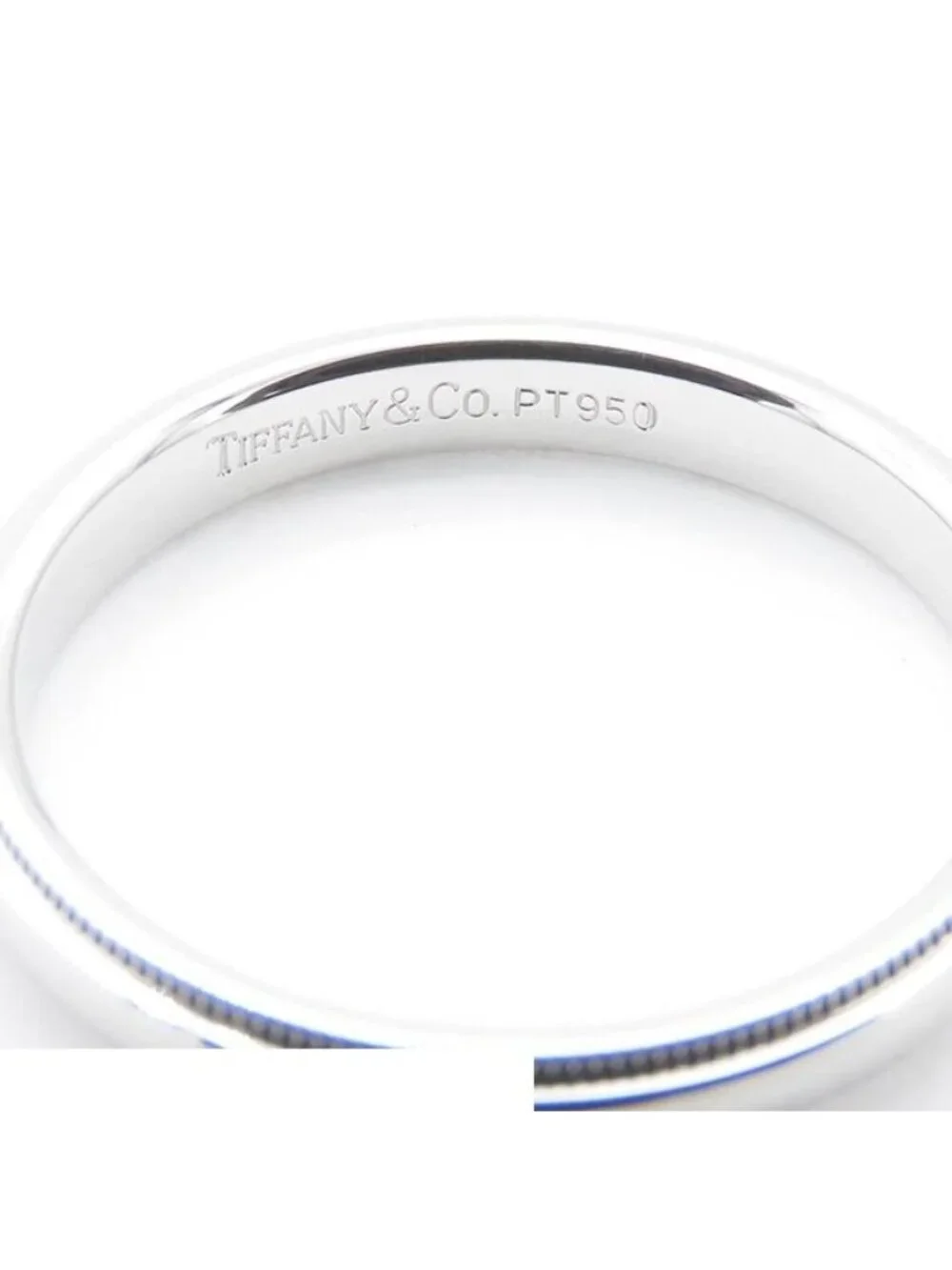 Tiffany & Co Milgrain Band Ring Platinum